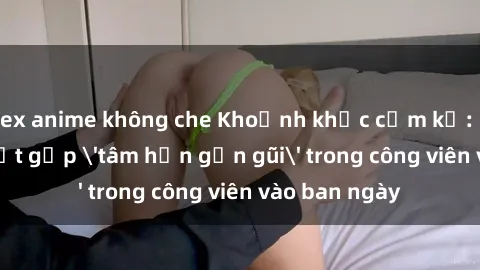 sex anime không che Khoảnh khắc cấm kỵ: Cặp đôi bị bắt gặp 'tâm hồn gần gũi' trong công viên vào ban ngày